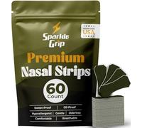 Nose Strips for Snoring, Nose Strips for Sleeping, Nose Strips for Breathing, Athletic Nose Strips, Wide Body, Oil and Sweat Proof Adhesive, Extra Strong, Size Fits All (60 Carat