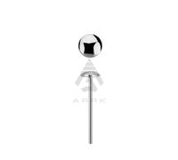 Nose Stud Pin 925 Sterling Silver 2.5mm Flat Round Top Bend It Yourself Straight Nostril Piercing (Silver)
