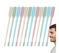 Nose Trimmer for Men - Nose & Ear Trimmer - Edge Swivel 2 in 1 Multifunctional Trimmer with 12 Pieces for Ears, Noses and Eyebrows