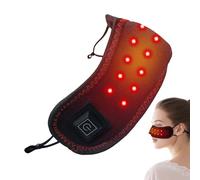 Nose Warmer - Red Light Thermal Nose Warmer 23 x 7 cm | Relieves Nasal Congestion - Comfortable Breathing For The Face | Cordless Adjustable On 3 Levels | No More Colds With