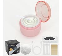 Nose Wax Kit for Men - 50g Nose & Ear Hair Removal Wax, USB Fast Heat, Smart Temp, 10 Sticks, Painless & Easy Grooming Kit with Full Accessories (Pink)