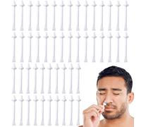 Nose Wax Sticks,50PCS Dual-End Plastic Nose Hair Waxing Sticks,Nose Wax Applicator Sticks Nasal Wax Spatulas Strips for Nose Eyebrow Facial Hair Cleaning,Men and Women Use