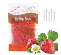 Nose Waxing Kit, 100 g Nose Hair Removal Wax for Men and Women with 5 Pieces Safe Wax Applicators for Adult Nostrils Face Ear Nose Eyebrow Hair (Strawberry)