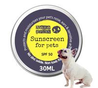 Noseprint SPF 50 Sun Protection Balm For Pets 30 ML in Tin | Moisturising Sunscreen For Dogs And Cat Non-Toxic Formula Dog Nose Paw Balm Sun Cream| Puppy Sun Protection