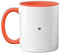 Nosey C**t Mug - Fun Sarcastic Gifts for Work Colleagues, Crude Rude Xmas Gift, Novelty Christmas Mug for Friends, Funny Secret Santa Gifts, 11oz Ceramic Dishwasher Safe Orange Coffee Cup