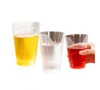 Nosey Cups Set of 3 - Nose Cut Out Drinking Cups (4oz 8oz 12oz), No Head Tilt Required, BPA Free PP, Dysphagia Aid for Elderly, Neck Injury, Rehabilitation - Adaptive Drinking Cups for Adults & Kids