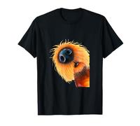 Nosey Dog Animal Print Puppy ' Curious Sunshine ' T-Shirt