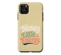 Nosey Little Energy Retro Groovy Curious Sarcasm Case for iPhone 11 Pro Max