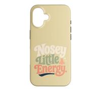 Nosey Little Energy Retro Groovy Curious Sarcasm Case for iPhone 16