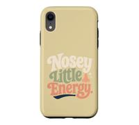 Nosey Little Energy Retro Groovy Curious Sarcasm Case for iPhone XR