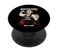 Nosferabro - Funny Dracula Gym Bro Parody PopSockets Adhesive PopGrip
