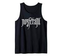 Nosferatu Logo White Tank Top, Men, Black, Medium