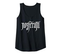 Nosferatu Logo White Tank Top, Women, Black, XX-Large