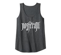 Nosferatu Logo White Tank Top, Women, Dark Heather Grey, XX-Large