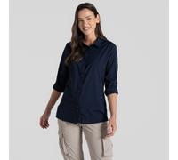 Craghoppers Women's NosiLife Freeda Long Sleeved Shirt Blue Navy