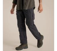 NosiLife Pro Insect-Repellent Odour Elimination Zip-Off Cargo Trouser Craghoppers Dark Grey 42R