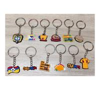 Nosiny 12 Pcs Colombia Souvenir Keychain Charms Colombians Gift Bundle Bulk Keychains for Carnival Colombia Birthday Party Favors Supplies Decoration Gift Adults Fans