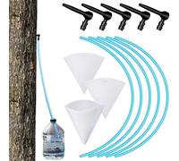 Nosiny 13 Pcs Maple Syrup Tapping Kit with 5 Tree Taps, 5 Pcs 2 Foot Tubing Drops, 2 Sap Filters, and 1 Quart Heavy duty Boiling Filter, Maple Tapping Supplies for Homemade Syrup Collection