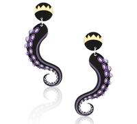 Nosiny Regular Octopus Earrings Halloween Sepiida Tentacles Purple Earrings for Women Movie Accessories Cosplay Party, Regular, Plastic, plastic