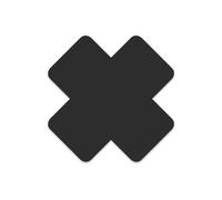 Noso 3506 Ripstop Patch - X Black 2.5" Size: one size