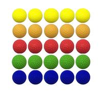 Nosqew 100 Pcs Refill Balls EVA Soft Foam Balls 0.9 Inch Diameter Colorful Lightweight Safe Fun for Kids Pets Toy Gun Replacement Indoor Outdoor Play (Random color)