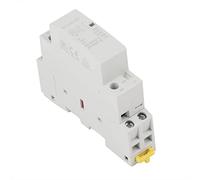 Nosqew 2P 20A 24V AC Contactor DIN Rail Mount 1NO 1NC 25A Household AC Contactor with Silent Operation Printed Diagram for Home Electrical Applications (220V/)
