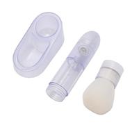 Nosqew 3 in 1 Glitter Nail Powder Box, Professional Nail Art Brush with Ergonomic and Transparent Base for French Manicure and Ma Application