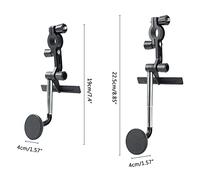 Nosqew 360 Degree Rotatable Rearview Mirror Phone Holder Magnetic Car Phone Mount Adjustable 3 in 1 Car Accessories for Safe Driving Black White ABS Material Lightweight (NosqewfHXv-10292129)