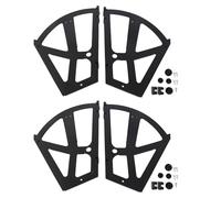 Nosqew 4Pcs Set Home Furniture Shoes Drawer Cabinet Hinge Flip Plate Frame Turning Rack Accessory Sturdy ABS Material for Shoe Cabinet Organization
