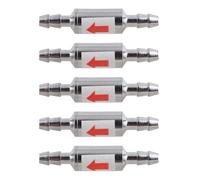 Nosqew 5Pcs Stainless Steel 1 Way Check Valve for CO2 Aquarium Fish Tank Premium Proof Easy Install Check Valve