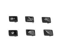 Nosqew 6Pcs Gear Shift Switch Panel Button Cover Left Hand Drive Stylish Look Sturdy Replacement for M3 F80 M4 F82 ABS Material Painted Finish Easy Installation (Black)