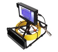 Nosqew 9IN DISPLAY SCREEN ENDOSCOPE WITH 16G MEMORY CARD HIGH DEFINITION 1080P STAINLESS STEEL CAMERA PIPELINE INSPECTION EQUIPMENT FOR WATER SUPPLY PIPELINES CABLE PIPELINES UNDERGROUND (UK Plug 20m)