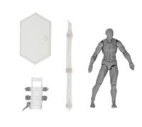 Nosqew Action Figure Body, Customizable Poses Movable Drawing Mannequin with Holder, for Desktop Decoration Painting Photography Props Gifts Collections (Man)