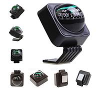 Nosqew Adjustable Navigation Dashboard Car Cycling Hiking Direction Pointing Guide Ball Shaped for Outdoor Car Boat Truck (Black)