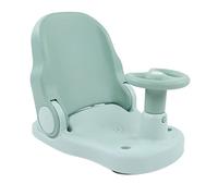 Nosqew Baby Bath Seat Slip Resistant Adjustable Infant Bathtub Seat Safety Shower Chair for Toddler Bath Time Non Slip PP TPE Material 38x26.5cm (Green)