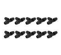 Nosqew Barbed Tee Connector Hose Fitting ABS Durable Pipe Connector for Garden Drip Irrigation Easy Install 10PCS 8/11mm Size