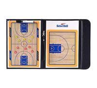 Nosqew Basketball Coaching Board, 2.5 Folds Foldable Strategy Teaching Clipboard with Dry Erase Marker Pen and Eraser, for Basketball and Players (As Shown)