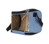 Nosqew Bird Carrier Bag Transparent Portable Lightweight Breathable Travel Cage for Cockatiels Parakeets Small Bird Travel Cage for Mini Macaws Parrots Hamsters Small Lizards Oxford (Blue)