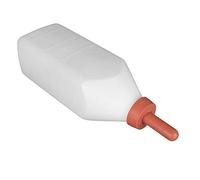 Nosqew Calf Milk Feeder Calf Feeding Bottle Nursing Bottle Vertical Type Portable 4L Large Capacity Livestock Feeding Tool for Cattle Farm Equipment Made of Premium Plastic and