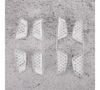 Nosqew Car Door Edge Protector Sticker 4pcs Anti Scratch Reflective Invisible Rubber Guard Soft Elastic Universal Fit for All Vehicles Black