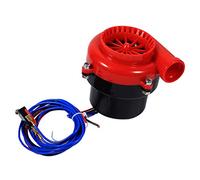 Nosqew Car Electronic Fake Dump Turbo Blow Off Valve Sound Simulator Kit High Quality ABS Material Universal Auto Parts for Most Vehicles Red Black Color 1 Set