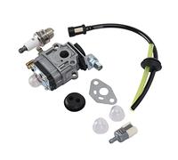 Nosqew Carburetor Kit Spark Plug Filter Line Professional Aluminum Durable Replacement Parts for TH23 TH26 TH34 23CC 25CC 26CC 33CC 35CC Lawn Mowers