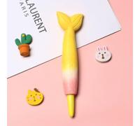 Nosqew Carrot Squishy Pens Cute Soft Relieve Stress Smoother Writing Kawaii Gel Ink Pen Easter Pen Holiday Gifts School Supplies Black Ink 0.5mm Point (mermaid tail)