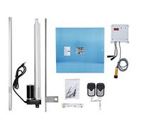 Nosqew Chicken Coop Door Opener Kit Automatic Timer Light Control Farm Supplies Aluminum 47.5x7.5cm for Poultry House Dog Kennel Livestock Farm (UK Plug)