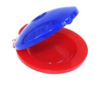 Nosqew Children Finger Castanet, Plastic Musical Instrument Fun Educational Toy for Kids Rhythm Learning and Parent Child Interaction Music Therapy Instruments (Red Blue)