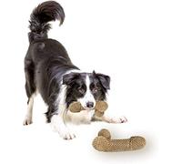 Nosqew Dog Chew Toys Durable Plush Puppy Toys Tough Interactive Chew for Aggressive Chewers Stress Relief Large Dogs Dinosaur Egg Design with Biting Rope 18cm (Color)