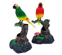 Nosqew Electronic Talking Bird Toy Interactive Repeats Voices Laughs Moves Flaps Wings Fun Kids Children Boys Girls Plastic 14cm 3AA Battery Not Included (Green)