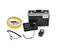 Nosqew Endoscope Inspection Camera 9in LCD 4500MAH 6.5MM Diameter with 8G Memory Card High Brightness LED Pipeline Inspection Camera for Water Supply Pipelines Cable Pipelines (UK Plug 30m)