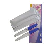 Nosqew Fake Pregnancy Test Stick Prank Toy Real Looking Positive Result Always Blue Pink Plastic 19×6×2cm Perfect for April Fools Day Bachelorette Party (Blue cap mystery stick 2-pack + urine cup)