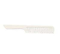 Nosqew Flat Top Clipper Comb, Anti Static No Tangling Hair Cutting Barber Comb with Ergonomic Handle for Men and Women (White)